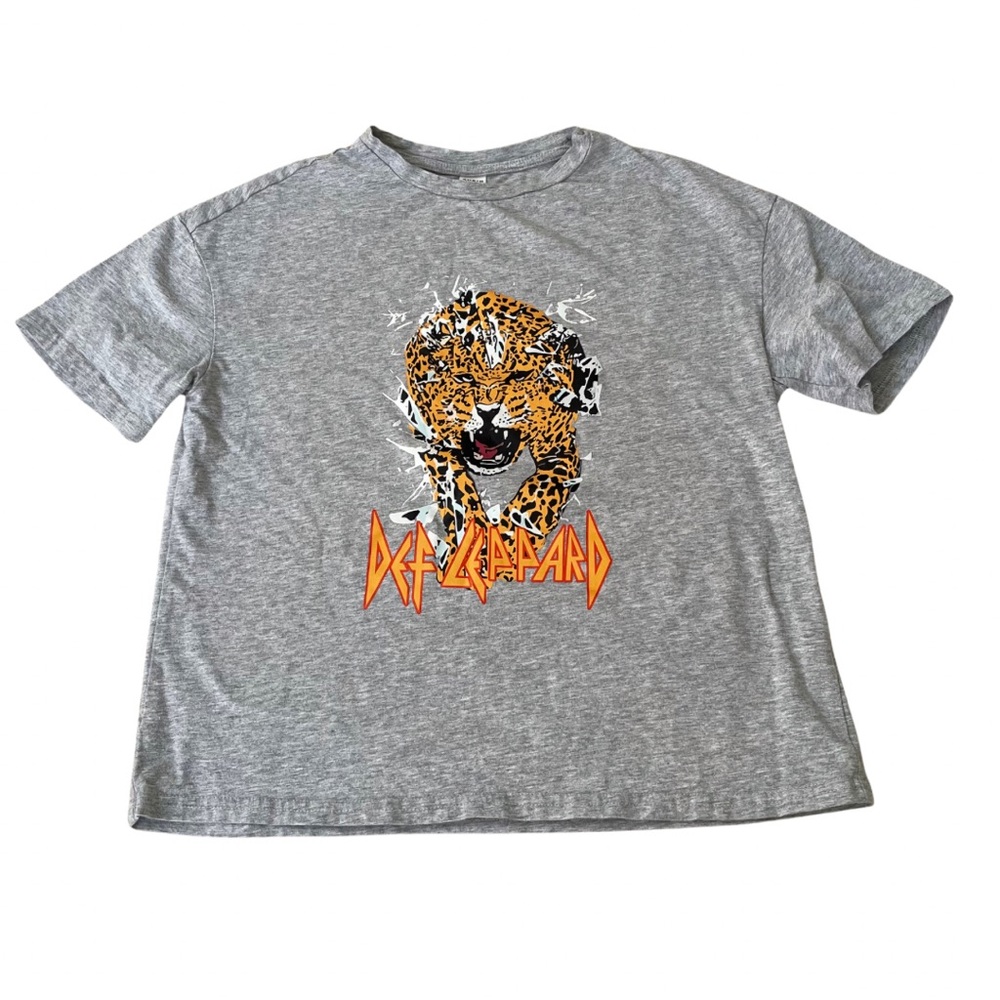 Def Leppard Girls Tiger Graphic Tee Size 9Y